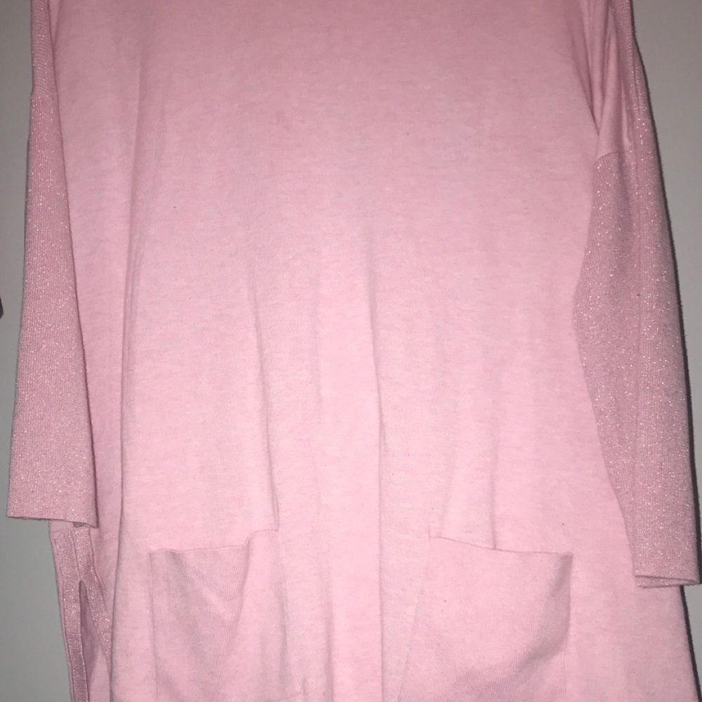 Lily Pulitzer pink sweater with front pockets